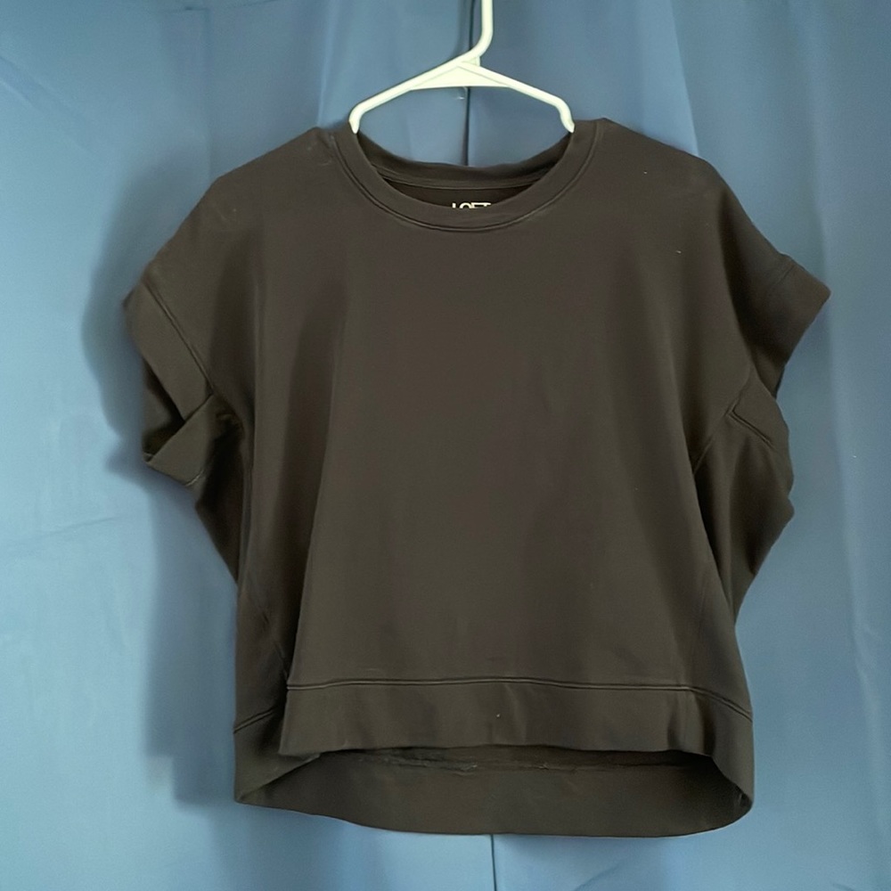 Black Short Sleeve Sweater